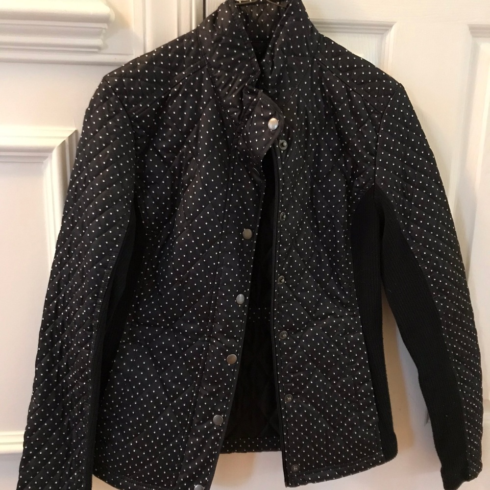 Merona Women's Small Snap-Up Black Jacket